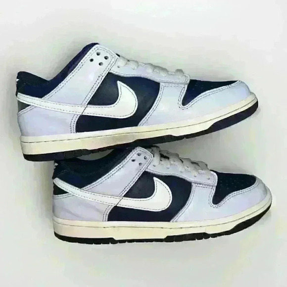 Nike Dunk Low Y5 / W 6.5 Shoe Football Grey/Midnight Navy/Summit FB9109-002 - Picture 6 of 8